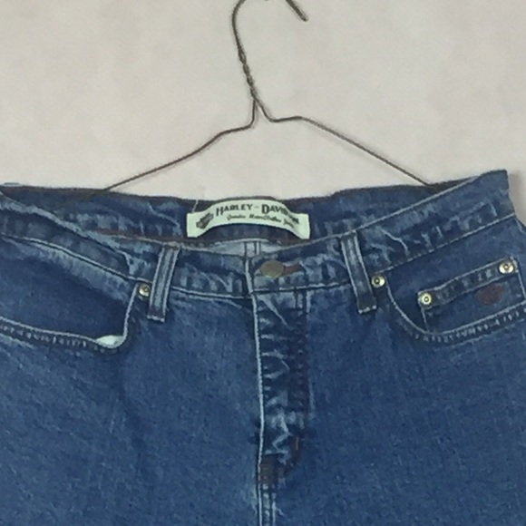 Harley Davidson Jeans Straight Leg Cut Size 10 - Picture 3 of 7